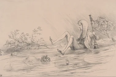 El Último de la Raza Brougham, litografía de C. Motle, 1831
